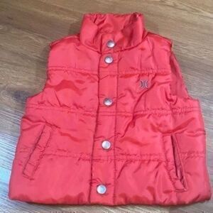 Hurley infant boys winter quilted vest.